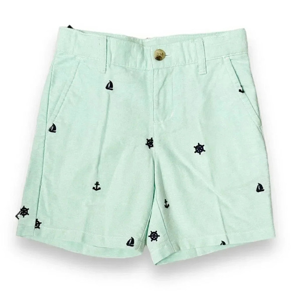 Janie & Jack | Sailing Embroidered Oxford Shorts (18-24 mos) ⚓️ - Picture 2 of 6